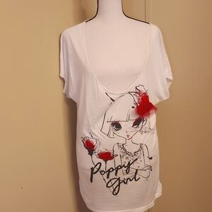 Loose fit t-shirt/beach cover up